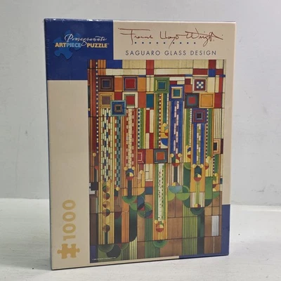 Frank Lloyd Wright Saguaro Glass Design Pomegranate Art Piece 1000pc Puzzle New! - Image 1 of 2