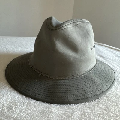 Vintage USA FILSON H2O Wind Resistant Packer Hat Leather Banded Hunting Fishing - Image 1 of 4