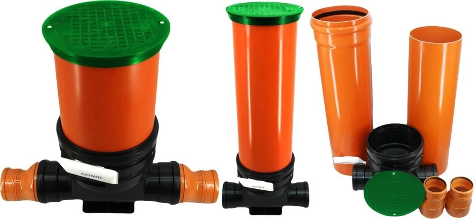 MEGAASTORE KG Kontrollschacht DN 315/ Anschlüße160-125-110 Höhe 0,5m bis2m Revisionsschacht