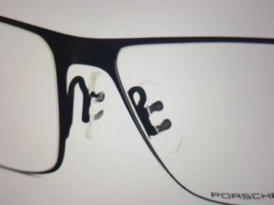 4 x Nasenpads Porsche Design Brille Silikon-Matt Glas Doppelpin Stecksystem N.21 - Bild 1 von 4