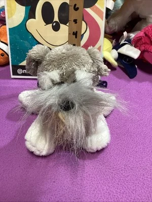 Ganz Webkinz Schnauzer Dog Plush Stuffed Animal Puppy No Code Grey HM159 - Image 1 of 4