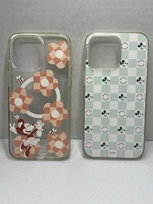 迪士尼 PopSockets iPhone 15 Pro Max 保护壳 批量 米妮 花 米奇棋盘 — 第 1/4 张图片