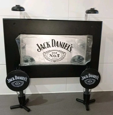 Jack Daniels Dispenser With Mirror Alcohol Spirit Bourbon Whisky Bar Wall Mount - Image 1 of 4