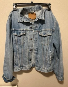 Vintage Levi’s Denim Jeansjacke Herren XL Blau Trucker Grunge USA (2) - Bild 1 von 5