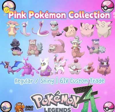 Pink Pokemon Collection🔥Pokemon Legends ZA Z-A  6IV Pokémon Fast Delivery🚀 - Image 1 of 2