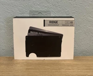 Portefeuille Ridge Slim Blocage RFID Bracelet Cash NOIR MINUIT - CUIR NEUF - Photo 1 sur 2
