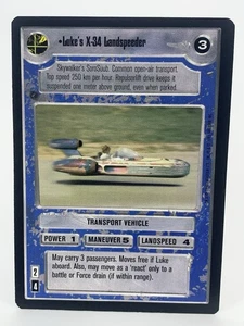 Star Wars CCG 1995 Premiere Luke's X-34 Landspeeder - EXCELLENT CONDITION - Picture 1 of 2