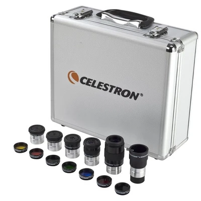 Accessory Kit with Five 1.25" Plossl Eyepieces, 2X Barlow and Filter Set - Image 1 of 4