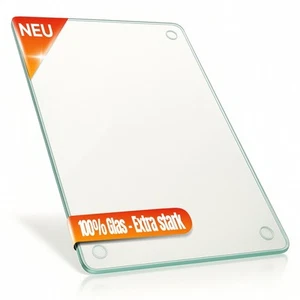 Decovetro Schneidebrett Glas |40x30cm | Glass Cutting Board | Leicht zu reinigen - Bild 1 von 7