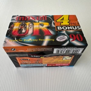 Maxell Cintas de Cassette Audio UR Paquete de 4 Posición Normal Nuevo Sellado Envío Gratis - Imagen 1 de 8