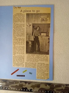 Alexandria IN Times-Tribune 1974 article, Tony Johnsons City Hall - Picture 1 of 2