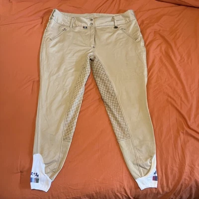 Calças femininas Equine Couture assento completo 36 - Imagem 1 de 2