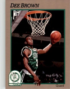 1992 Hoops 100 Superstars #5 Dee Brown Boston Celtics - Picture 1 of 2