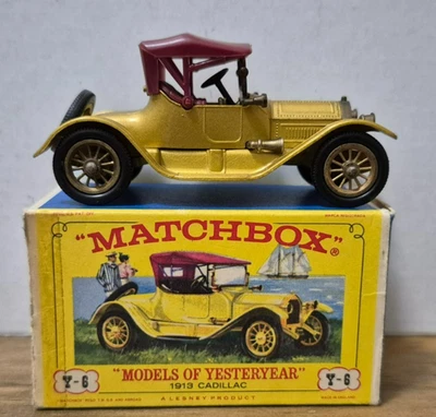 Y  6 1913 Cadillac Models of Yesteryear Matchbox - mit E1 Box - - Bild 1 von 4