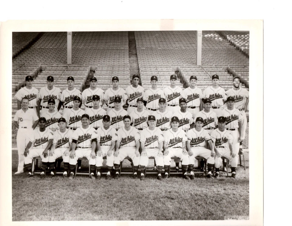 1956 KANSAS CITY ATHLETICS A'S  8X10  TEAM PHOTO SLAUGHTER  BASEBALL ROYALS - Image 1 of 1