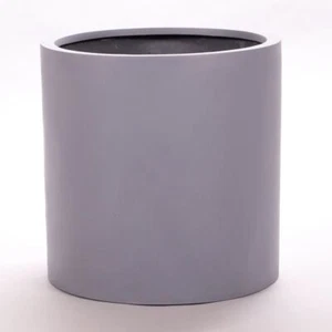 Elegant Einrichten | Pflanzkübel | Fiberglas | zylindrisch | D30xH30cm | grau. - Bild 1 von 7