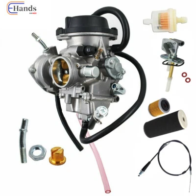 Cable de carburador y acelerador para 04-13 Yamaha Raptor 350 YFM350R y filtro de aceite de aire Foto 1 de 4