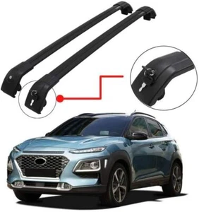 2Pcs Fits for Hyundai Kona SE SEL 2018-2023 Roof Racks Rail Cross Bars Crossbar  - Picture 1 of 9