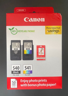 KIT CARTUCCE STAMPANTE CANON PG540 CL541 MULTI PACK ORIGINALE 1COLORE - Foto 8