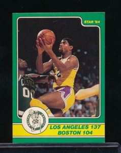 1984 Star Celtics Champs Magic Johnson #10 HOF dead centered NM cond great 4 ttm