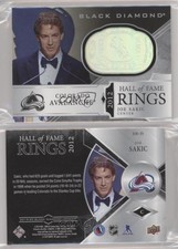 2019-20 Upper Deck Black Diamond Hall of Fame Rings Joe Sakic #HR-JS HOF