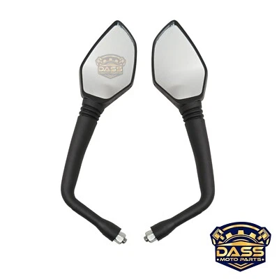 Juego de espejos retrovisores laterales largos de carretera diestro derecho para KTM Duke 250 2017-2023 Foto 1 de 4