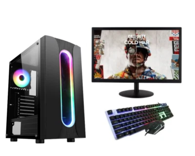 Fast Gaming PC Computer Intel Core i3 8GB 500GB HDD Windows11 2GB GT730 - Image 1 of 4