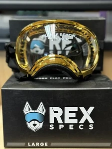GOLD Limited  edition Rex Specs - Dog Goggles XS Gold- NIB - Picture 1 of 1