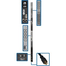 Tripp Lite PDU3EVN6L2130 8.6kW 208/120V 3-phase Monitored PDU - Black