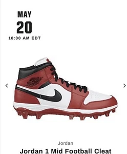 Nike Air Jordan 1 Alpha Menace Mid TD Chicago Fußballstollen Herren Größe 12 - Bild 1 von 4