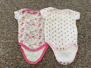 Baby Gear Girls Flower Patterned Bodysuits 3-6M - Picture 1 of 3