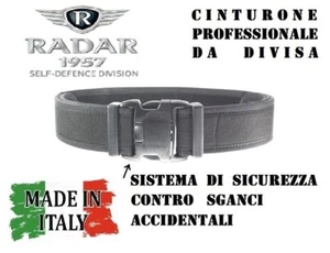 Cintura Cinturone NERO Professionale Rinforzato per Fondina Radar 1957 7084/7001 - Imagen 1 de 3