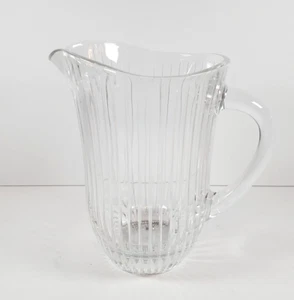Royal Crystal Rock "Solaris" Pitcher Clear Blown Glass Heavy 7"H 32 oz Capacity - Picture 1 of 7
