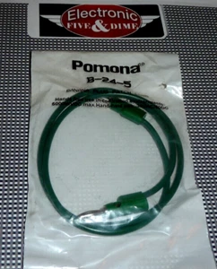 Pomona B-24-5 Messleitungen 24 Zoll Bananenstecker Patchkabel (grün) - Bild 1 von 1