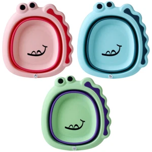 3 Pcs Baby Washbasin Toddler Foldable Footbath Cartoon Washbasins - Picture 1 of 12
