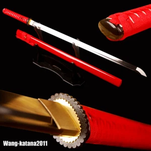 Sharp Ninja Sword 1060 Carbon Steel Katana Japanese Straight Fulltang Ninjato - Picture 1 of 12