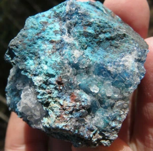 ROYAL SHATTUCKITE GEM SILICA DRUZY CHRYSOCHOLLA CUPRITE QUARTZ MILPILLAS MINE - Picture 1 of 12
