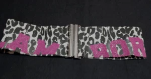 SPLENDIDA CINTURA " MISS SIXTY " LEOPARDO E SCRITTA FUCSIA TAGLIA L MADE IN ITAL - Imagen 1 de 10