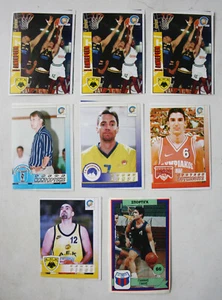 8X RARE VINTAGE 90'S GREEK BASKET 97-98 STICKERS BY GIANNAKI GREECE NEW ! - Picture 1 of 4