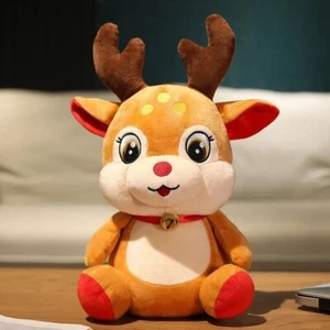 Deer 8 Inch Stuffed Animal Plush Toys Toddler Fluffy Dolls Kids Gifts - Picture 1 of 1