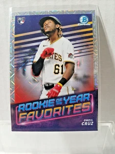 Oneil Cruz 2022 Bowman Chrome Rookie of the Year Favorites Pirates Royf-5 - Bild 1 von 2