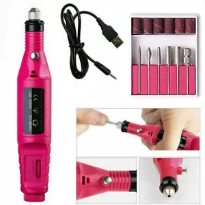 KIT Electrique Ponceuse Lime Ongle UV Polissage Drill Manucure Pédicure Nail Art - Foto 1 di 10