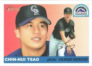 2004 Topps Heritage #33 Chin-Hui Tsao Colorado Rockies Baseball Card - Picture 1 of 2