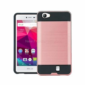 Funda protectora de doble capa híbrida resistente de poliuretano termoplástico suave + protector de pantalla para BLU Neo X (N070U) - Imagen 1 de 18