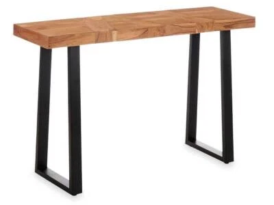 Tavolo Consolle Ingresso Salone Corridoio 110 x 35 H77cm Legno Massello e Metall - Immagine 1 di 3