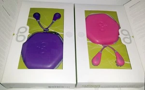 PUREGEAR PureBoom PINK and PURPLE 3.5mm Stereo Headset with in-line Microphone - Picture 1 of 7