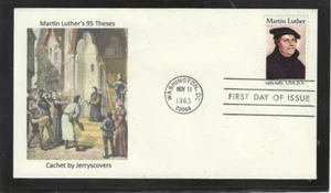 MARTIN LUTHER FDC 1983 WASHINGTON, DC JERRY'S COVERS 1 of 1 - Picture 1 of 1