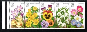 US Scott #3029a Never Folded Booklet Pane - Picture 1 of 1