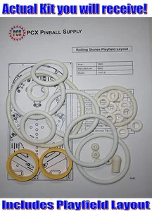 Kit de anillo de goma máquina de pinball Bally Rolling Stones 1980 - Imagen 1 de 2