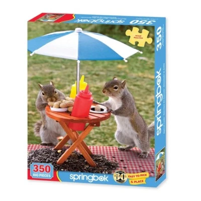obo Squirrel Feeder 350pcs Jigsaw Puzzle Springbok - Image 1 of 2